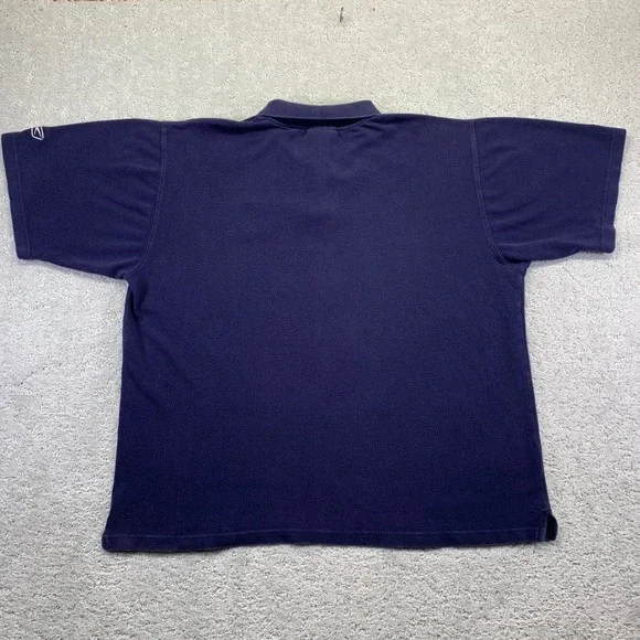 Vintage Reebok Seattle Mariners Polo Shirt Mens‎ XL MLB Baseball Navy Blue Faded - Picture 8 of 11